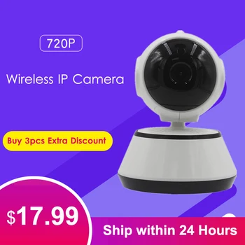 

P2P 720P Wireless IP Camera CCTV Smart Home Security IR Night Vision Motion Dection Network Webcams Support 64G TF Card