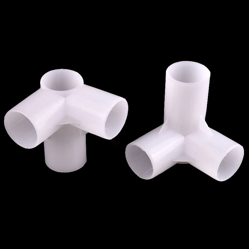 Water Pipe Connector Pipe Connector Water Pipe Fitting Irrigation Pipe Fitting Garden Water Connector Plastic Pipe Fitting 2~10Pcs 12~25mm Cross 3D Three-Dimensional 4-Way Joint For Watering Irrigation DIY Shelf Tube