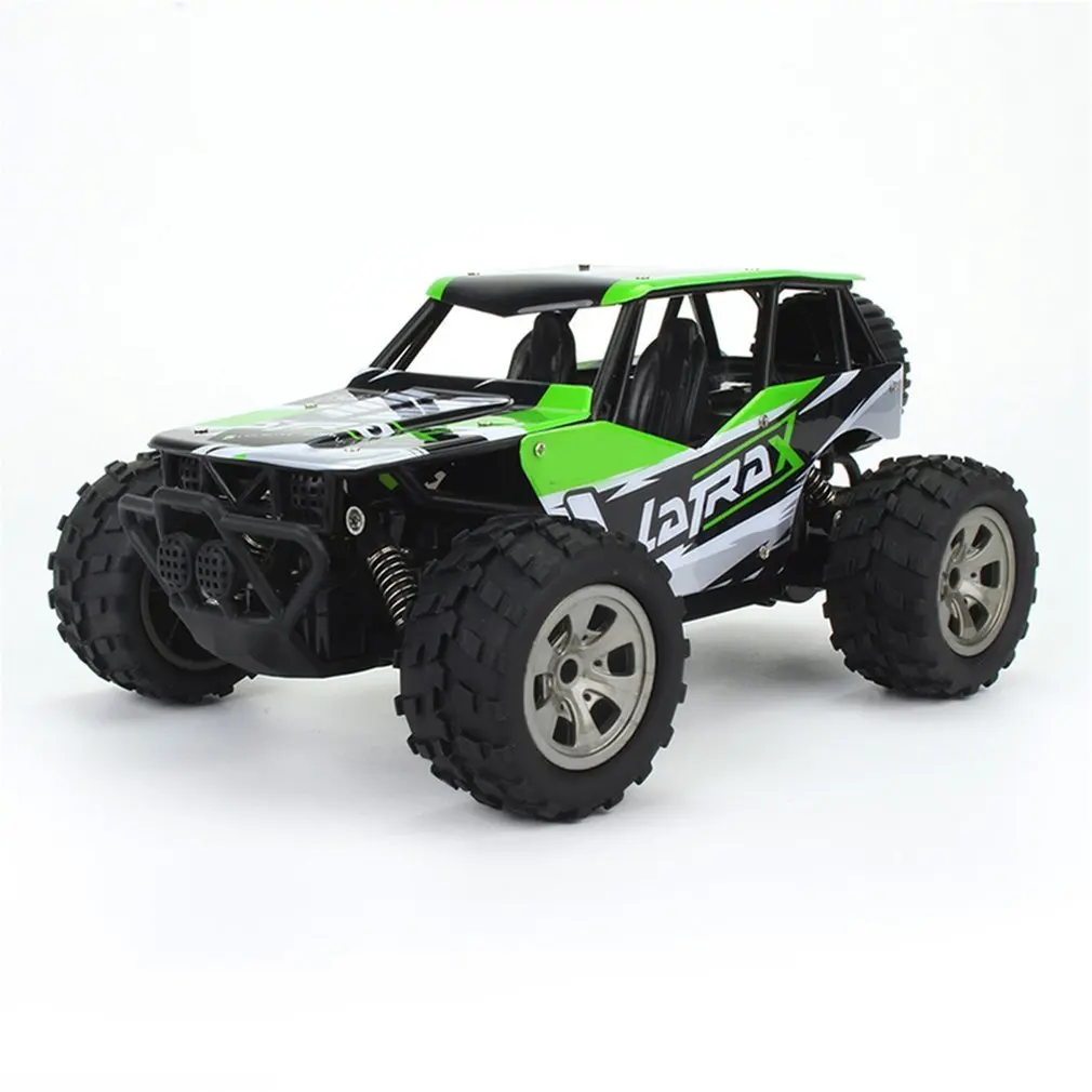 green 1:18 RC Big Foot Car 2,4G пульт дистанционного управления внедорожный гусеничный автомобиль модель грузовик RTR игрушка для детей подарок 8212B - Цвет: green
