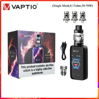 

Vaptio X-HUBBLE apolo KIT E Cigarette Vape Kit 220W Box Mod 5ml Vaporizer Touch Screen Buttons 2.0inch TFT Color fit 18650