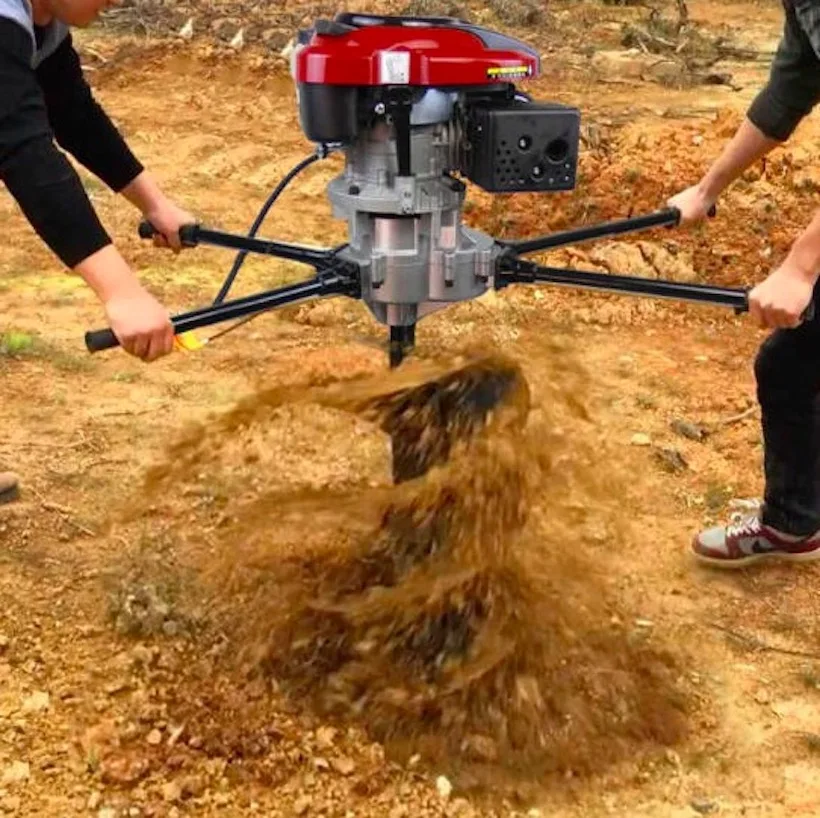 Reverse post hole sale digger