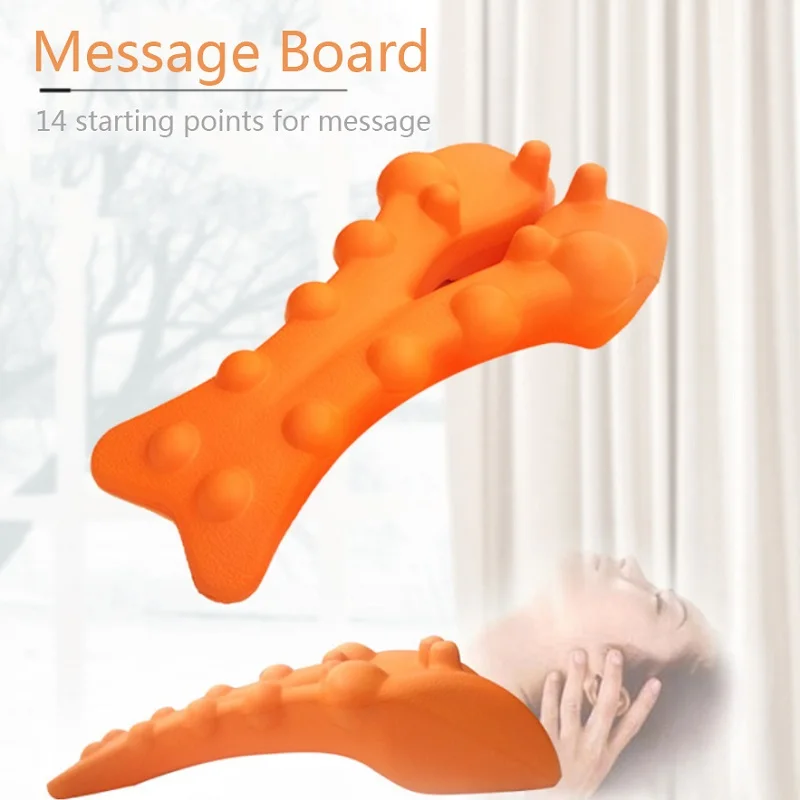 Correct Cervical Vertebra Lumbar Traction Straight Spine Spine Relax Back Massage Board Brace Back Stretching Device Health Care