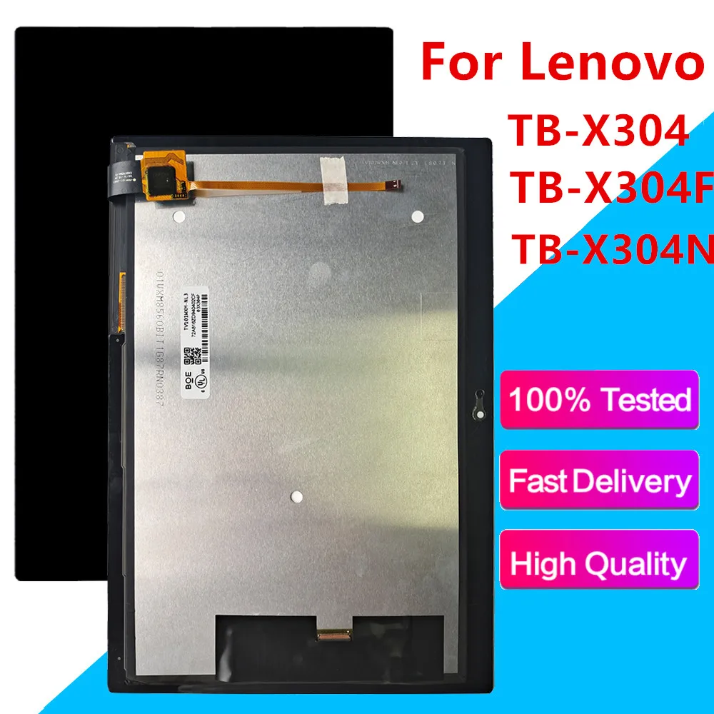 ЖК-дисплей с сенсорным экраном дигитайзер полная сборка Замена для Lenovo Tab 4 ТБ-X304
