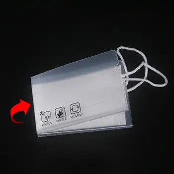 

10Pcs Portable Dustproof Disposable Face Mask Small Cute And Easy To Carry Mask Storage Folder Foldable Portable Storage Box