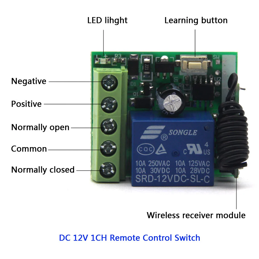 Wireless RF Remote Control Switch Kit with RF Transmitter and Receiver –  Remote Control Switches Online Store