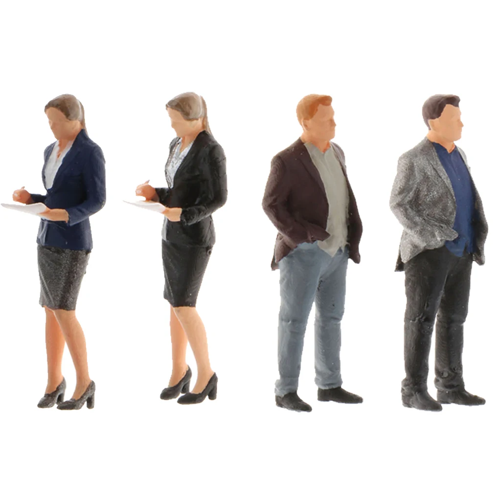 1/64 Scale Resin Action Figures Office Workplace Scene Scenario Model Kit Boss and Secretary Character Home Decor