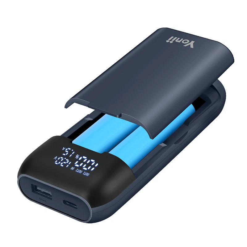 banco potência qc3.0 pd portátil 18w caso