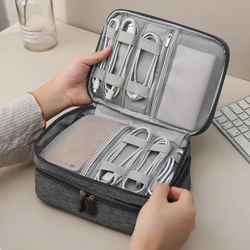 Organizer Packing-Cubes Travel-Bags Digital Electronic-Accessories Portable New Headset