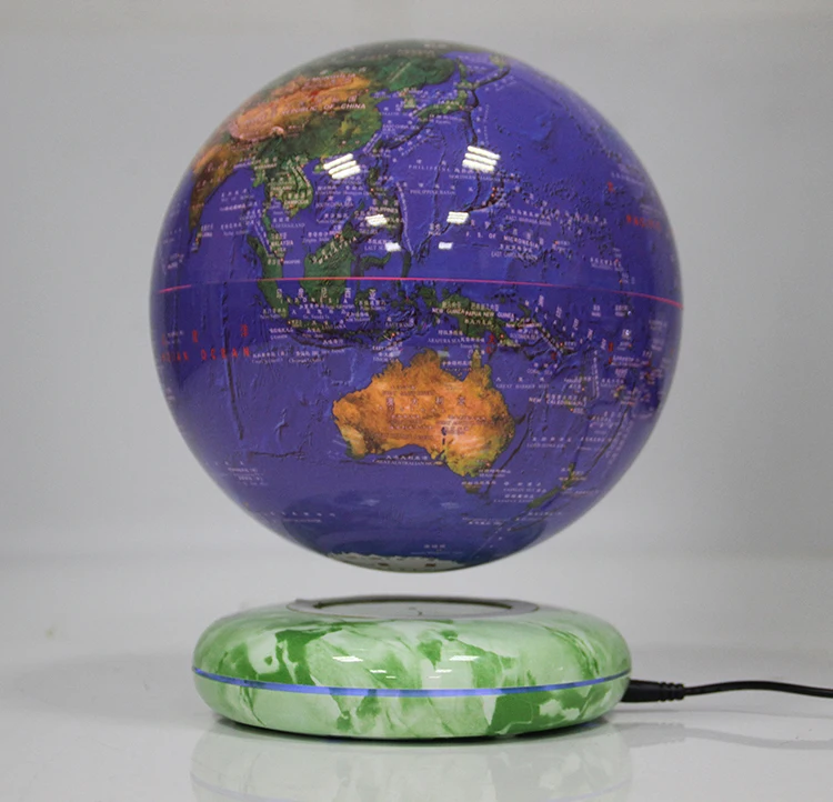 Украшение для дома магнитная левитация 8 дюймов Земля вращается Плавающий глобус