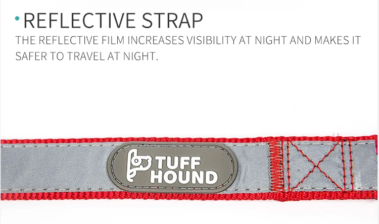 TUFF HOUND, регулируемый нейлоновый ошейник для питомцев, собак, щенков, быстрая посадка, собачий ошейник, Светоотражающий ошейник, поводок для маленьких, средних и больших собак