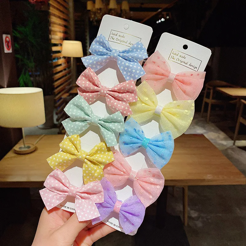 5pcs/lot Cute Kids Hair Pin Children's Hair Clip Set Bow Hairpin Infant Baby Headdress Fashion Birthday Gifts for Babies Girls baby stroller mosquito net