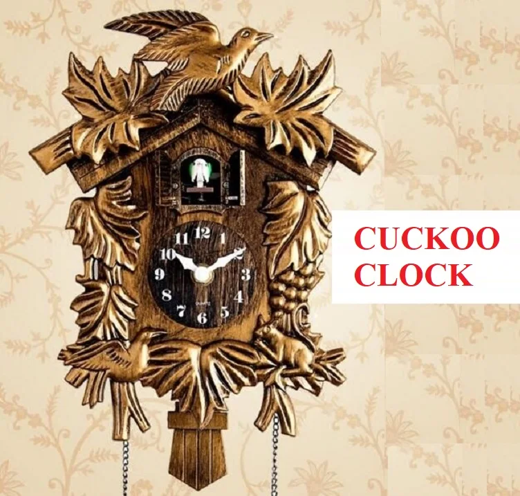 Часы Cuckoo, настенные часы для гостиной, часы с будильником и птицей, современные короткие детские украшения в виде единорога, домашний будильник