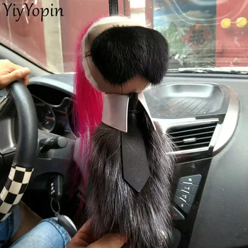 

Luxury Bag Pendant Hand-stitched Mink Fur Monster Pendant Key Chain Car Pendant women Key Ring Shoulder Bag Jewelry Accessories