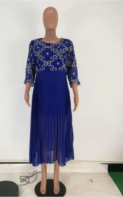 2019 новый стиль африканская женская одежда Дашики модный принт ткань платье размер L XL XXL