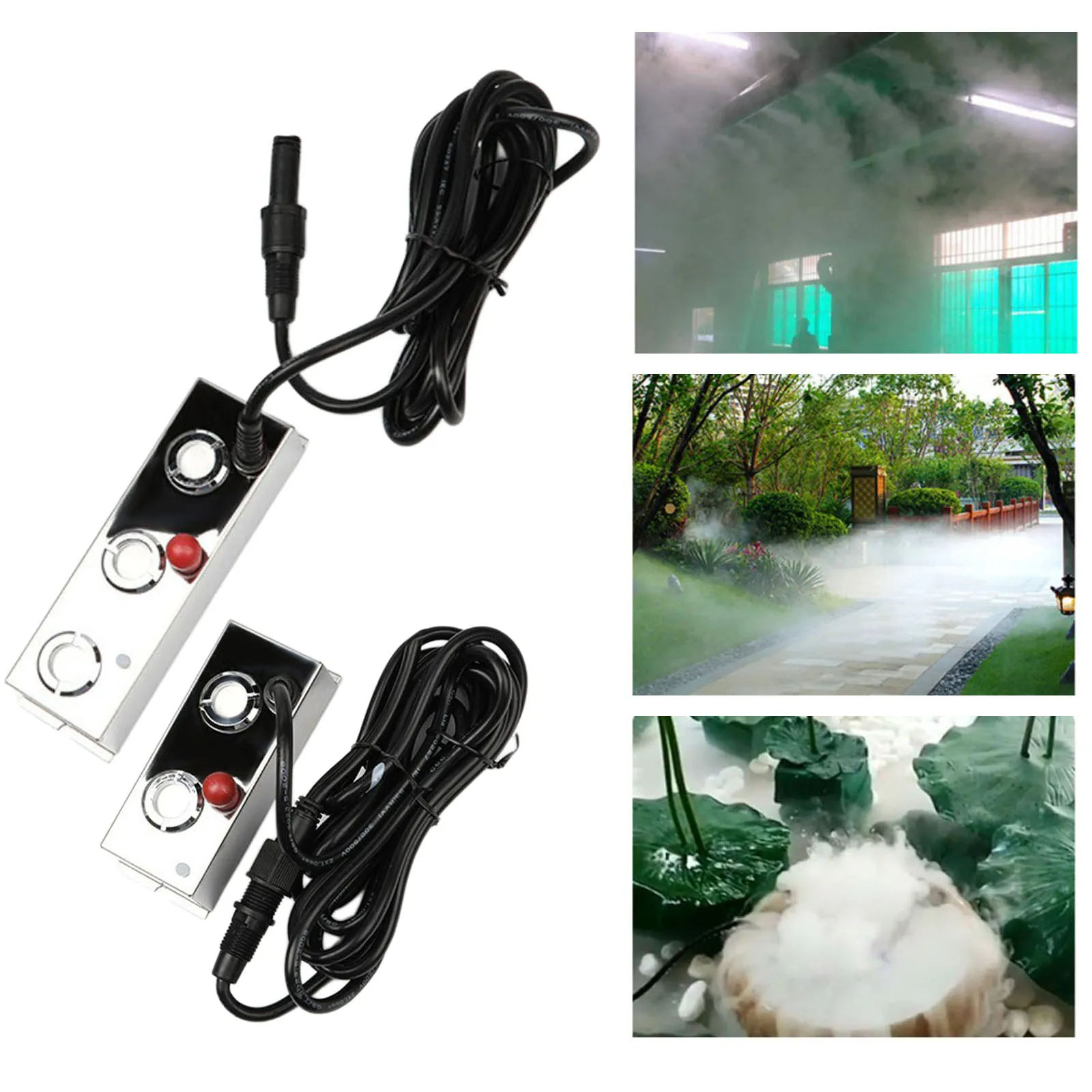 Ultrasonic Atomizer Industrial Humidifier Fog Machine Mist Maker Fogger for Office Porch Corridor Fountain Landscape | Бытовая техника