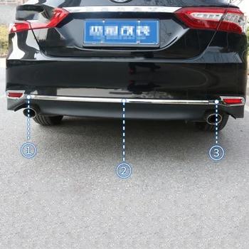 

Suitable for toyota camry 2018 rear bar decorative strip bumper decorative strip patch bright strip