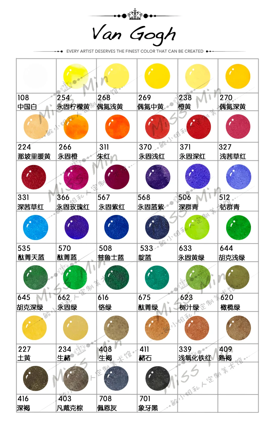 Водяной пигмент Ван Гога металлический перламутровый аккурелы 10 мл трубчатая