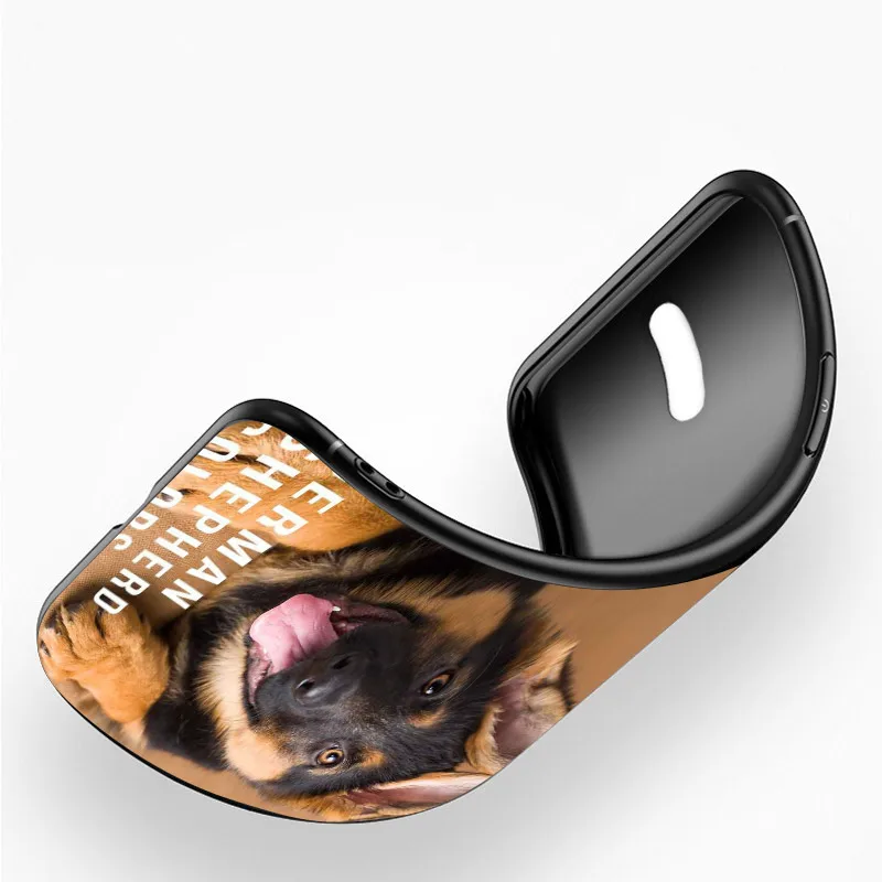 German Shepherd Dog Case for Xiaomi Redmi Note 8T 8 7 9 Pro K20 K30 5G 6 6A Black Silicone Protective Phone Cover German Shepherd Dog Case for Xiaomi Redmi Note 8T 8 7 9 Pro K20 K30 5G 6 6A Black Silicone Protective Phone Cover