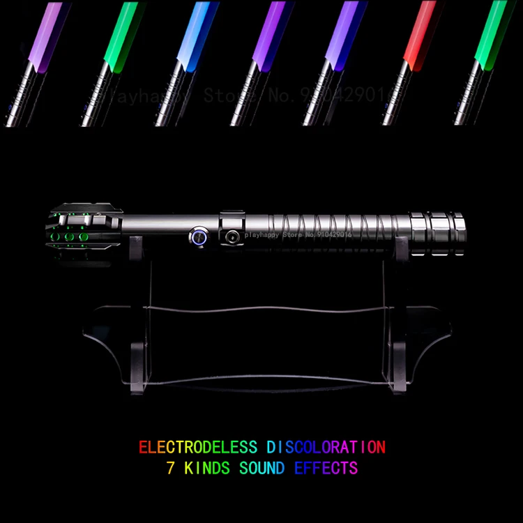 

Star Wars Lightsaber Metal Aluminum Alloy Handle Light 15 Colors Change 7 Sets Sound Force Blaster Toy Gift Laser Sword Cosplay
