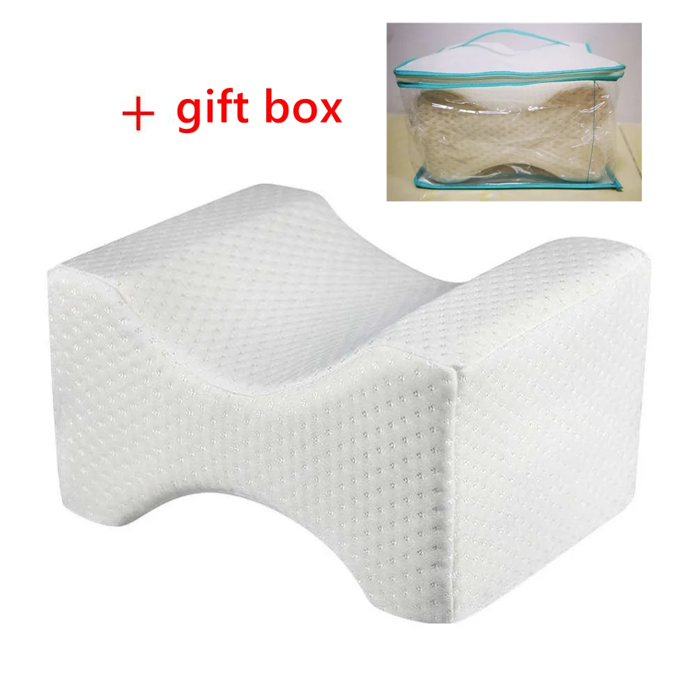 1pack and giftbox Ортопедический пенный наполнитель с эффектом памяти наколенник клиновидная Подушка для сна Sciatica задняя Бедро совместное Обезболивание спящий на боку подушка поддержки ног - Цвет: 1pack and giftbox