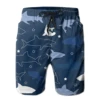 Mens Swimming Shorts Swimwear Navy Shark Illustration Men Trunks Swimsuit Man Beach Wear Short Pants Bermuda Boardshorts 1