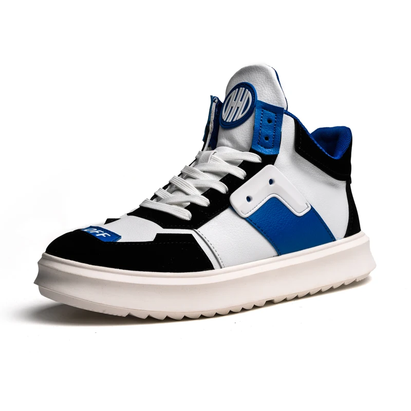 

2019 New Mens Microfiber Lace-up Mid-cut Sneaker Non-slip Wearable Walking Shoes Comfortable Soft Men Casual Shoes Size 39-44
