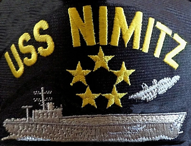 Печатные USS NIMITZ U.S-NAVY корабль шляпа США военный официальная бейсбольная кепка