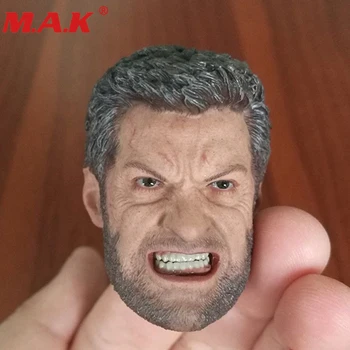 

1:6 scale Wolverine head carving model angry Wolverine version head sculpt fit for 12" male man figure