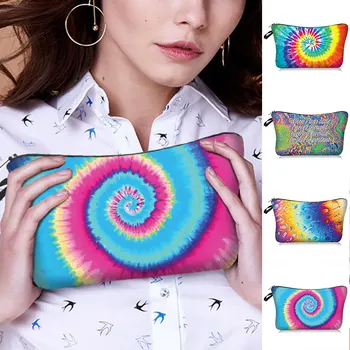 

2020 New Fashion Dazzling Pouch Makeup Bag Toiletry Tool Wash Tooth Brush Organizer Bag Travel Multicolor Polyester Cosmetic Bag