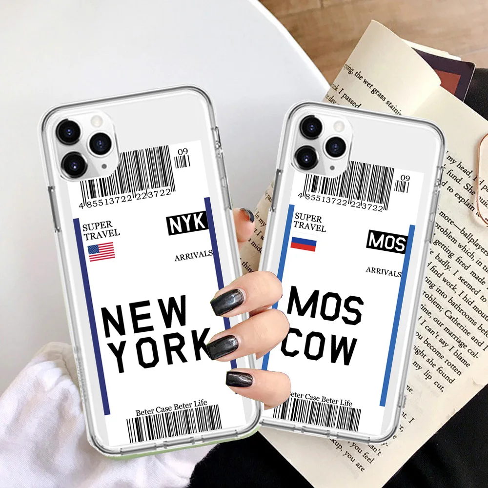 Чехол для Телефона iPhone 12 чехол первого класса с билетом на воздухе 11 Pro Max 7 8 Plus X XR XS