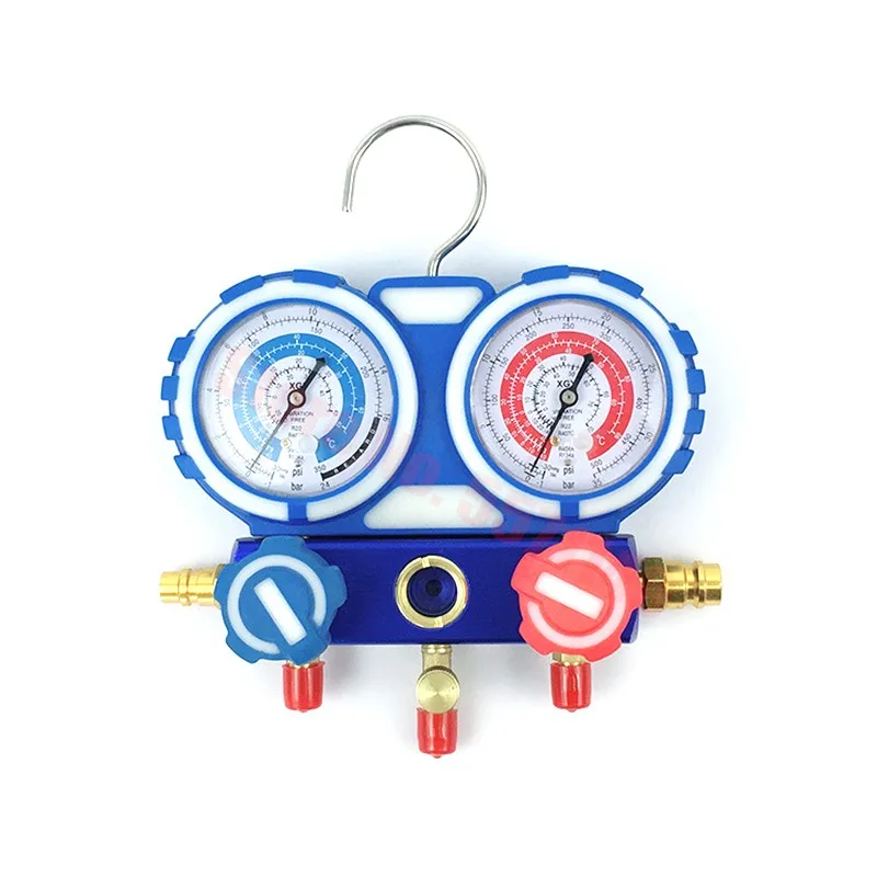 US $59.24 Professional Car Air Conditioning Refrigerant Pressure Gauge with Seal Rings Diagnostic Repairing Tool Kit