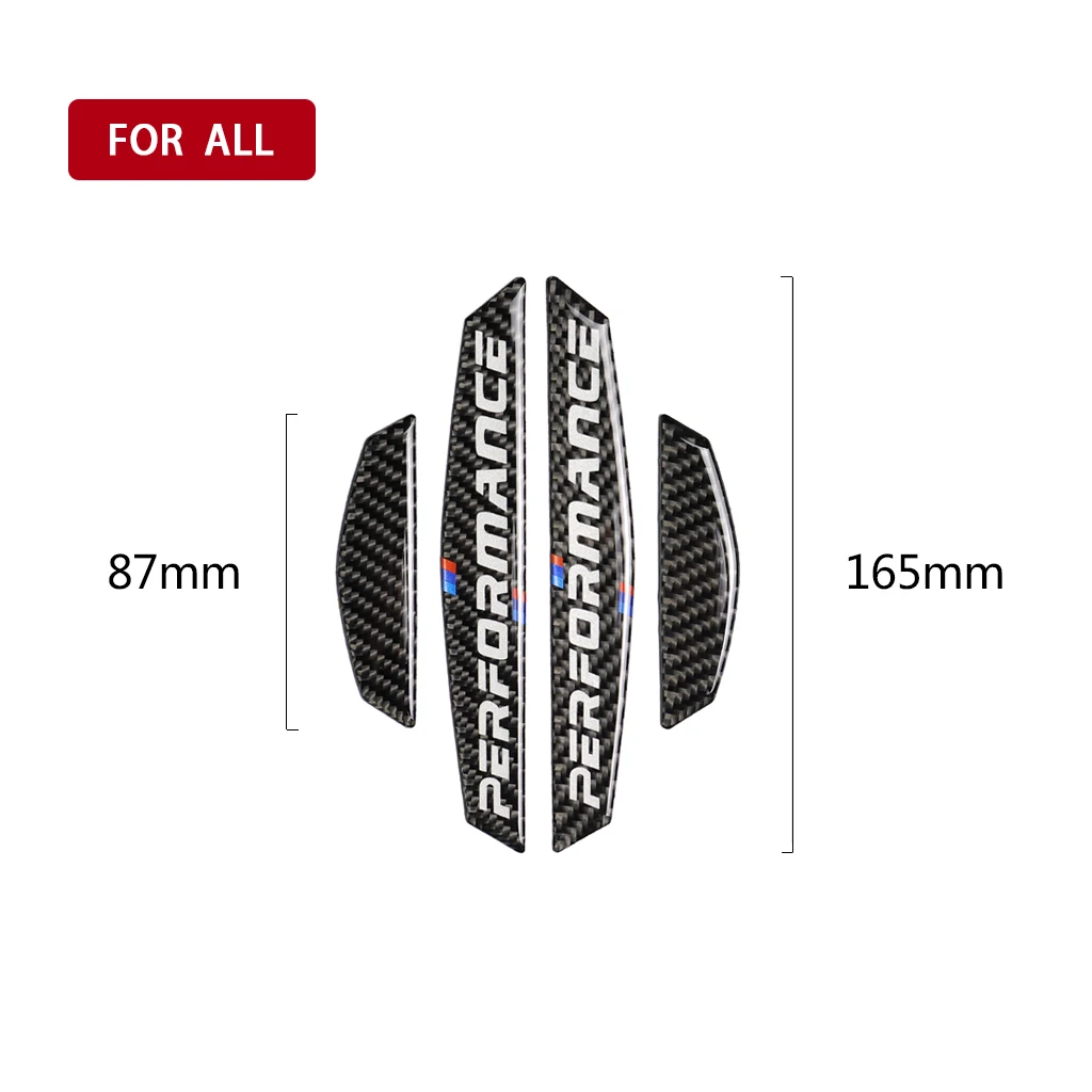 4Pcs Car Door Edge Protector Strip Anti Collision Plating baking finish Rubber Bumper Molding Side Sticker Car Styling