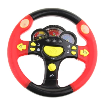 

Children's Electronic Interactive Toy Steering Wheel Baby Childhood Educational Driving Simulation with Lights and Sounds