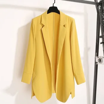 

PEONFLY 2020 Summer New Large Size Women's Suit Jacket Loose Casual Clothing Women's Blazer Fashion Wild Coat Female