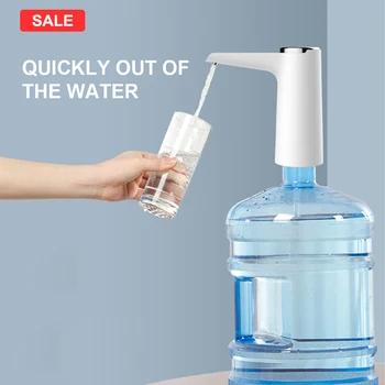 

Water Dispenser Automatic Electric USB Rechargeable Portable Water Pump Dispenser Gallon Drinking Bottle green/pink/white