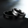 AsJerlya Letter I Love You Stainless Steel Ring Silver Color Romantic Design Heart Wedding Couple Valentine Day Anniversary Gift 3