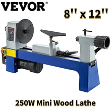 Vevor mini máquina de torno de madeira 250w 8 "x 12" velocidade variável 500 3200rpm do benchtop para o trabalho de madeira de diy transformando polimento de moagem