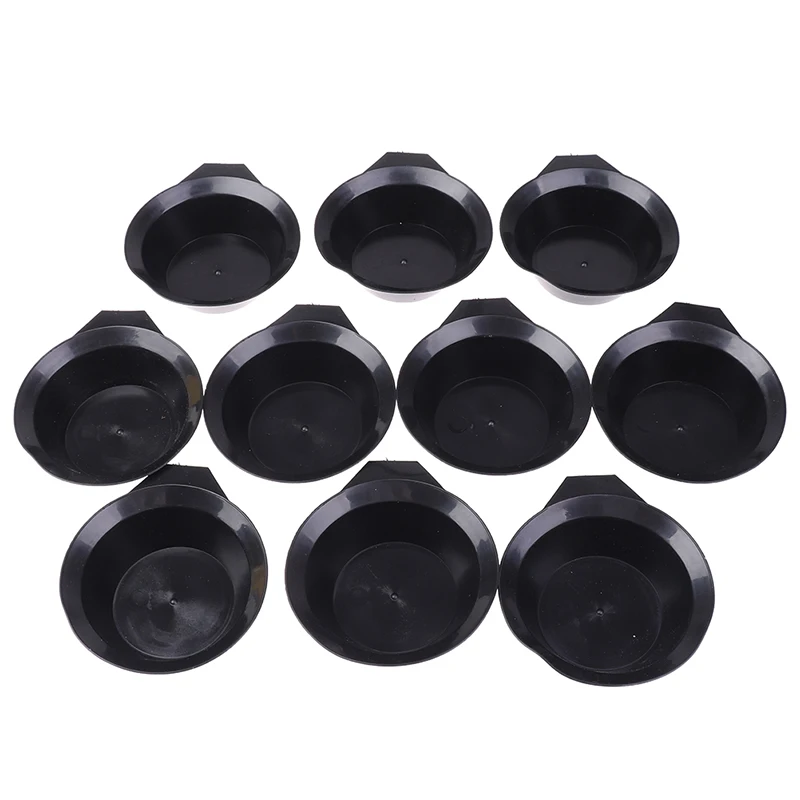 10Pcs Fashion Hair Color Dye Bowl Comb Accessories Black Plastic Hair Dye Colouring Brush Comb Bowl Hairdressing Styling Tools