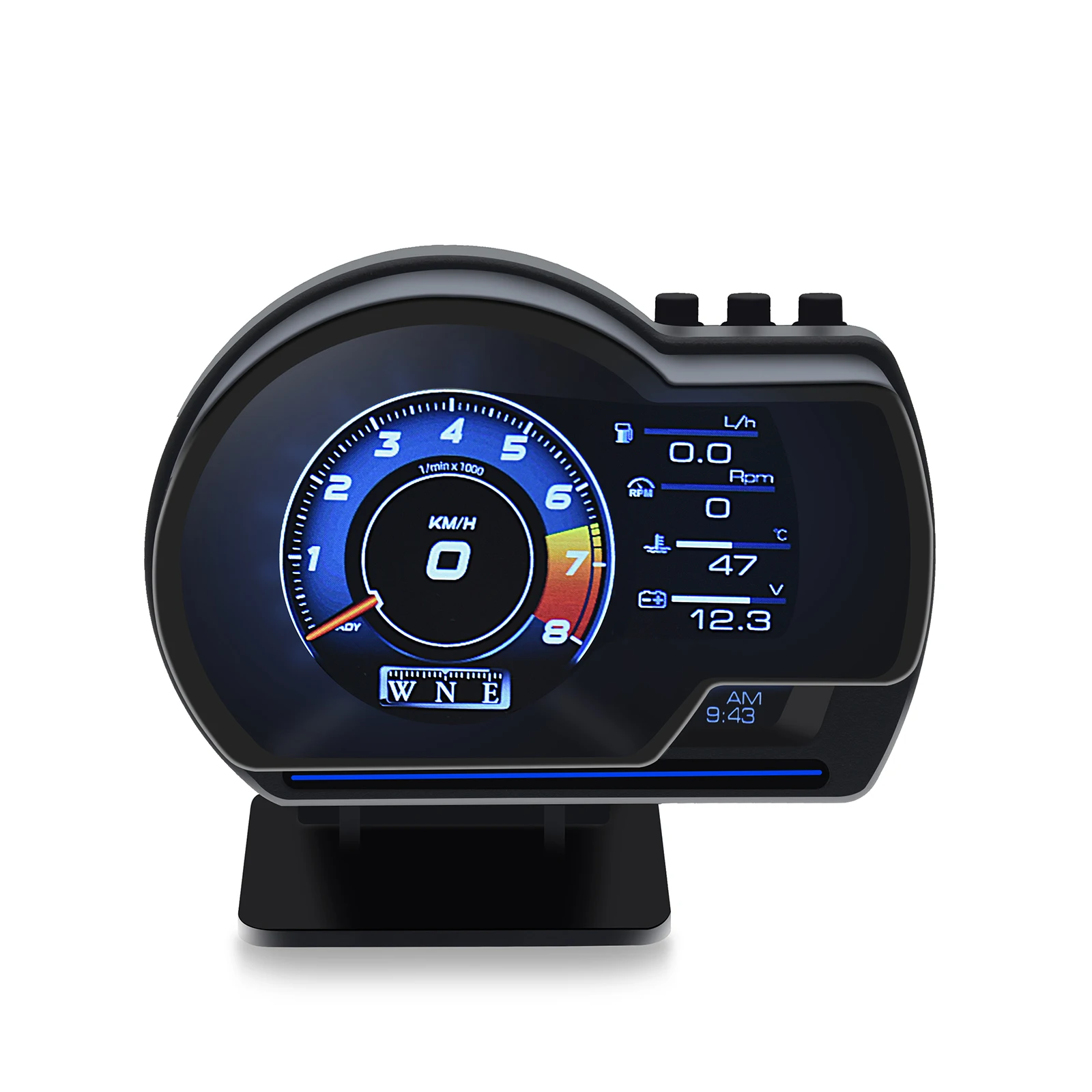 2021 новейший HUD OBD2 + GPS Двойная Система Автомобильный дисплей с отображением