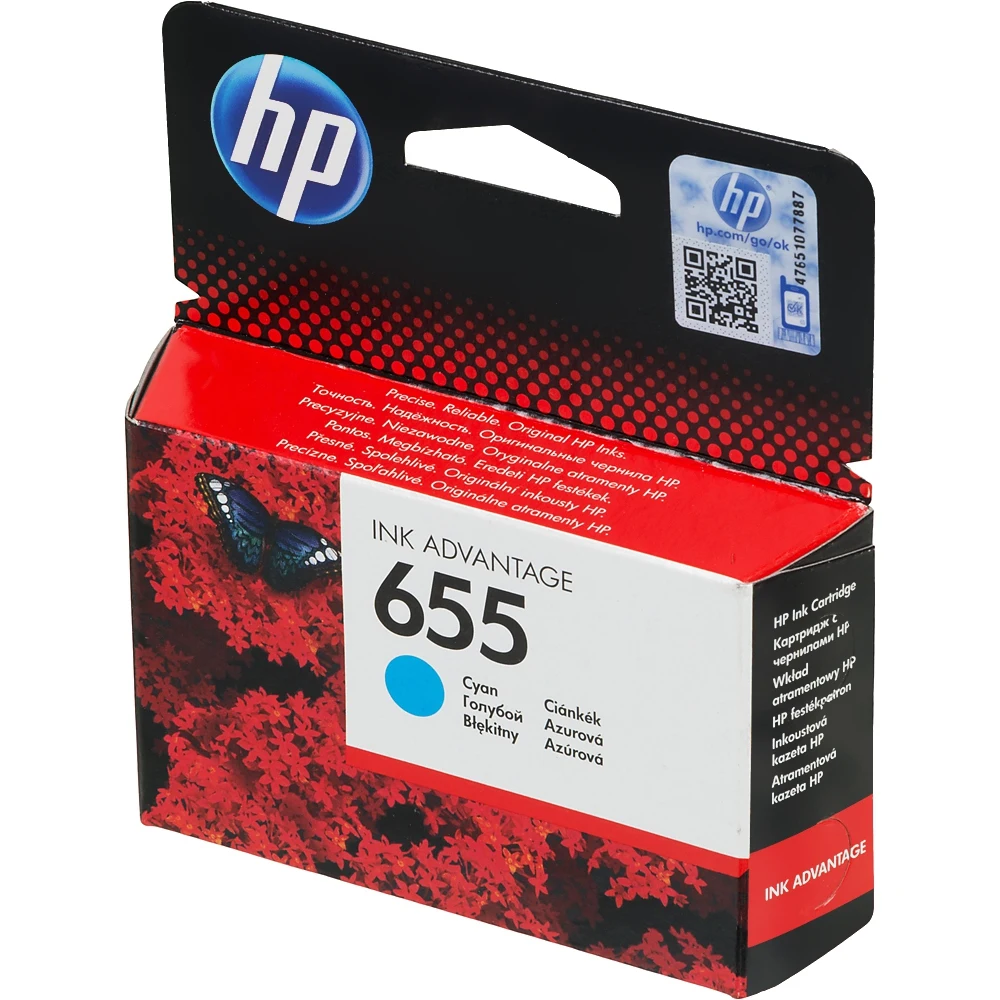 Картридж струйный HP 655 CZ110AE голубой(600стр.) для HP DJ IA 3525/4615/4625/5525/6525