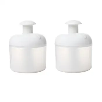 

2PCS Portable Foam Maker Facial Cleanser Bubbler Poratble Bubble Former Practical Bubble Flask for Home Trip Use White