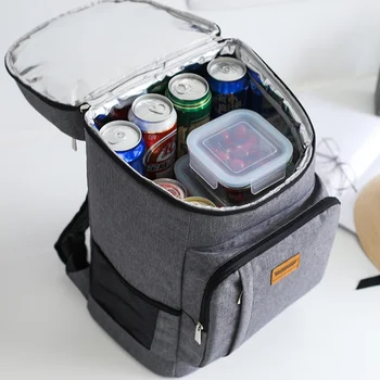 

High Guality Insulation Bag Picnic Cooler Tote Food Fresh Keeping Wine Lunch Package Bottle Thermal Zip Backpack Accessories