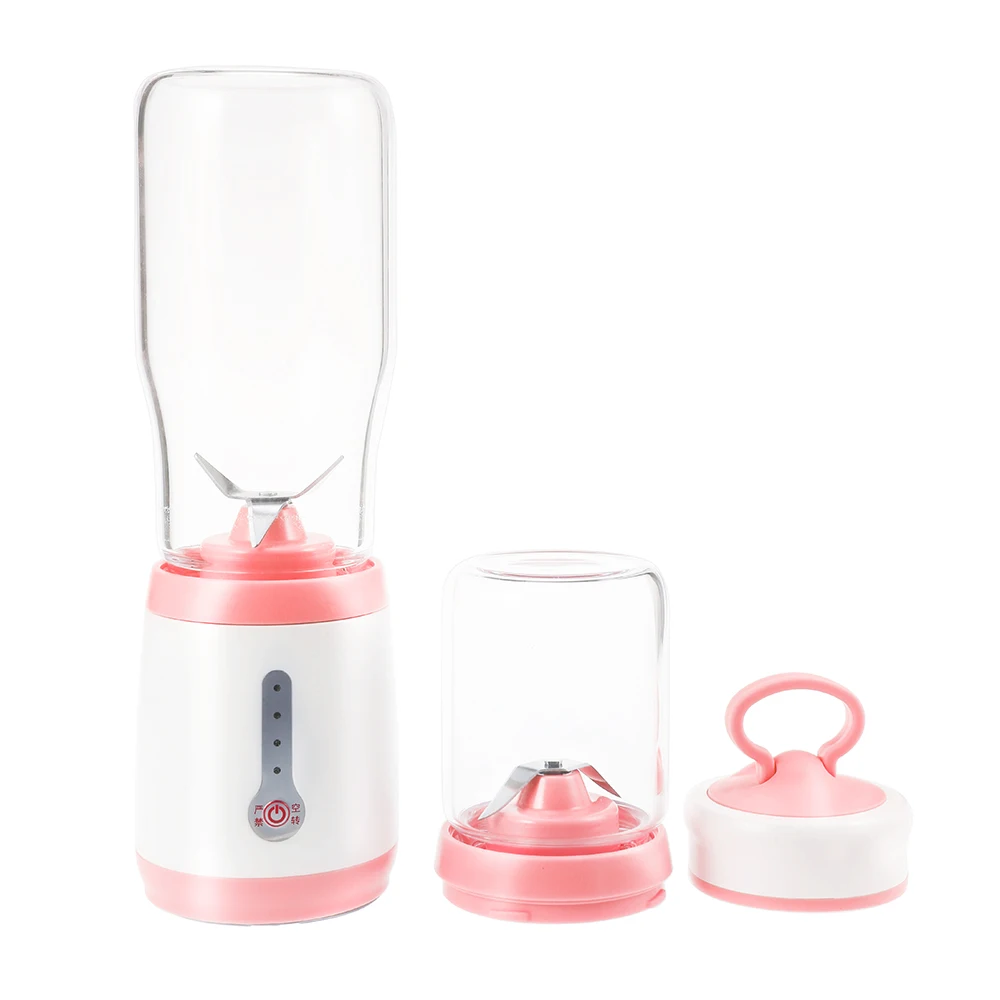  Electric Juicer Water Bottle Mini Portable USB Rechargeable Juicer Kitchen Blender Stainless Steel  - 4000367660734