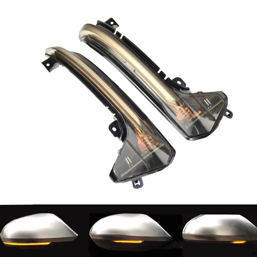 

2 pieces LED Dynamic Turn Signal Light For Audi A6 C7 C7.5 RS6 S6 4G 2012-2018 Car Side Wing Rearview Mirror Blinker Indicator