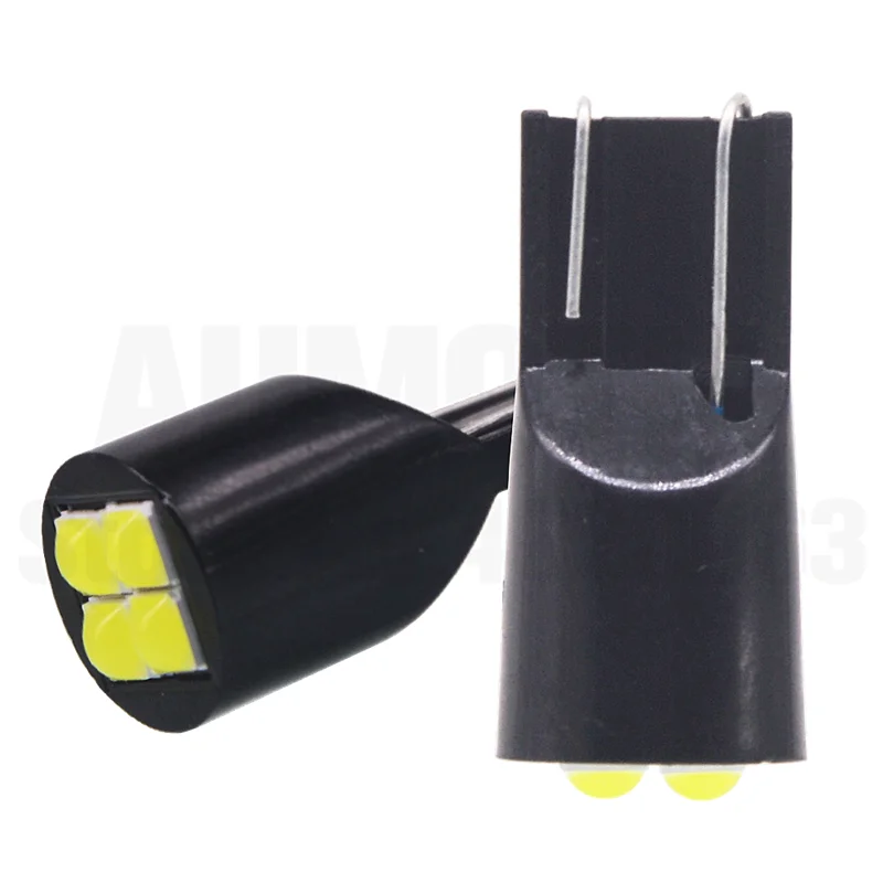 100x T10 3D светодиодный 194 W5W 4 светодиодный 168 3030 SMD авто отложным воротником сбоку номерной знак светильник лампа габаритного огня AC/DC 12V