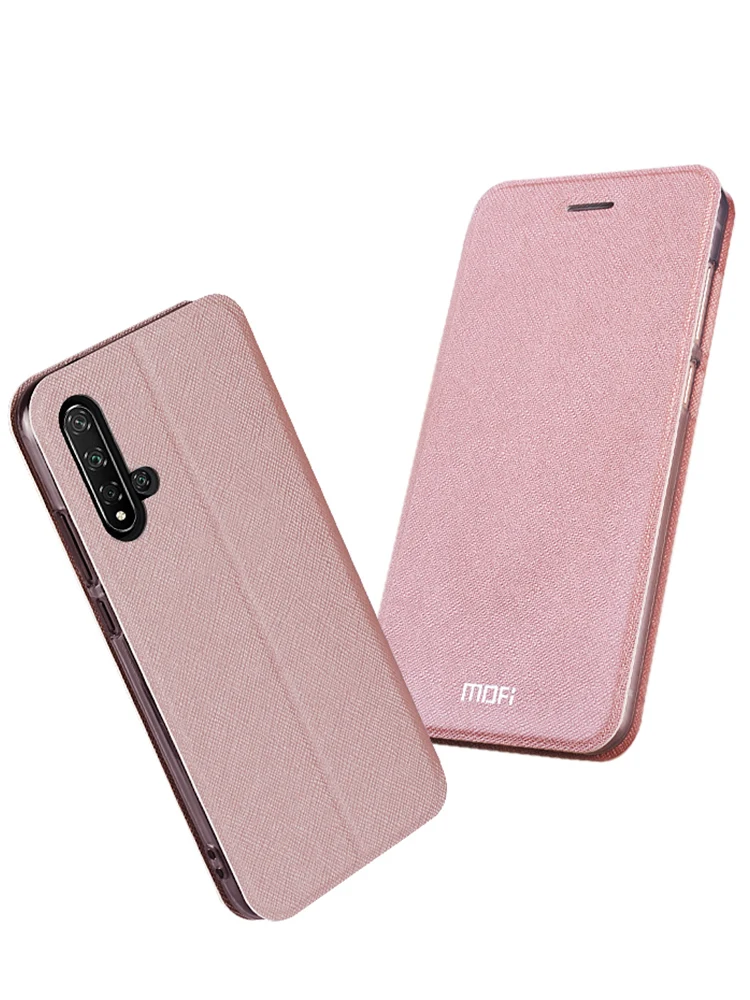 Тонкий флип чехол Mofi для Huawei Honor 20 Pro 20S 20i 10 9 Lite 9i из искусственной кожи + мягкого