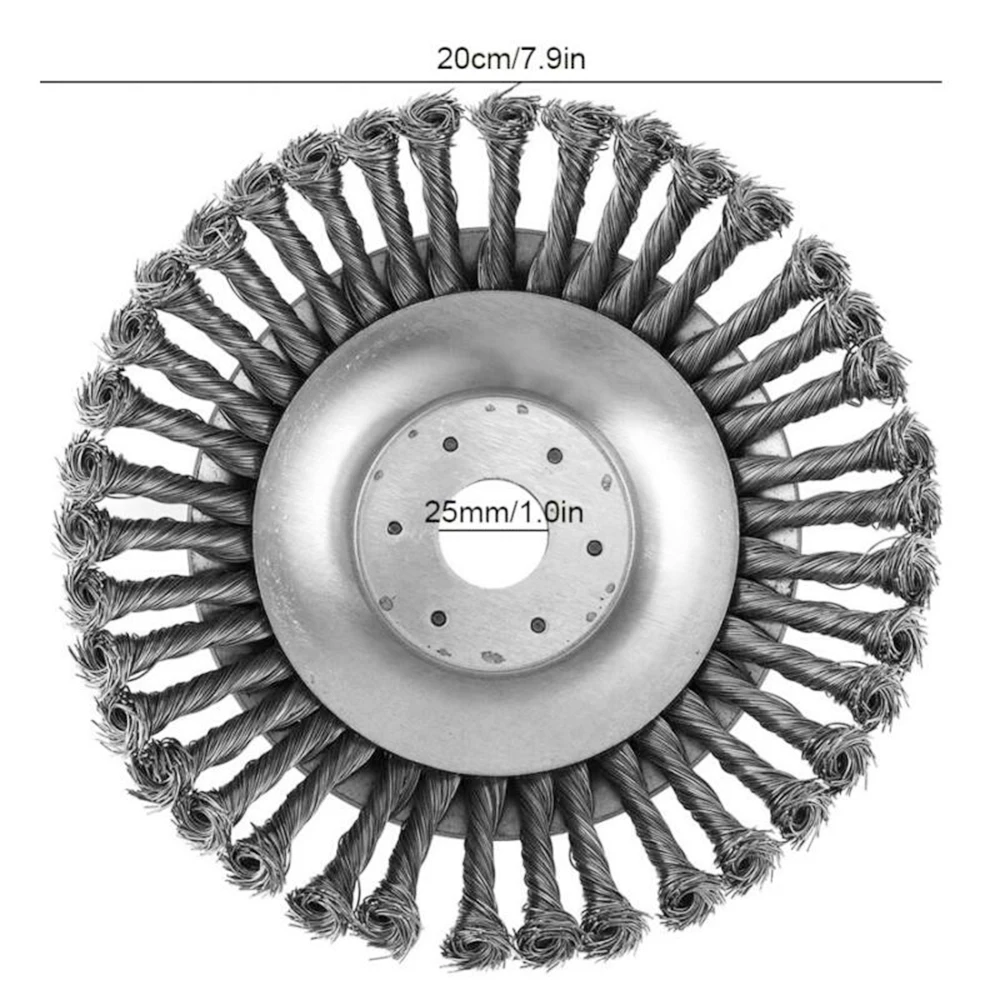 Триммер для травы часть круговая, из стальной проволоки щетка триммер для травы головка газонокосилка головка инструмент для чистки травы для садовой лужайки