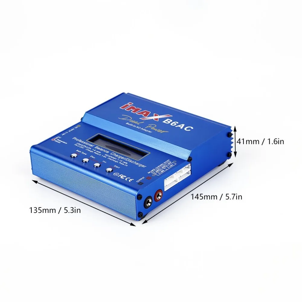 Professional iMAX B6AC Intelligent Compact Balance Charger/ Discharger US Plug T Slots AC To DC Adaptor