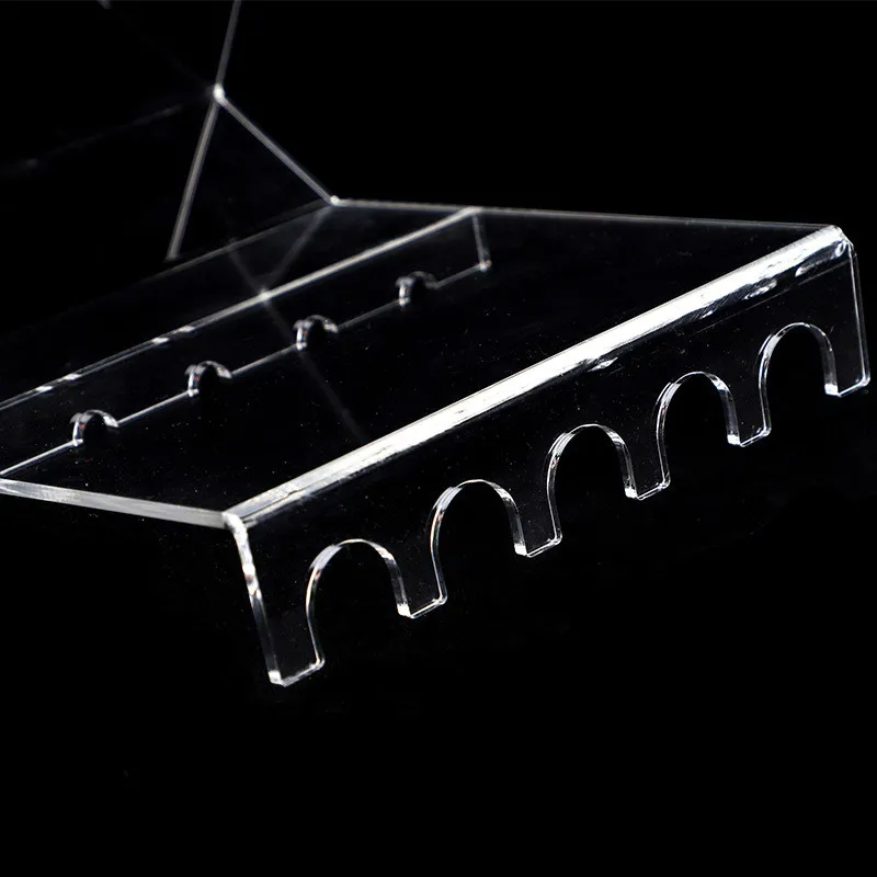 Plexiglass Pipette Stand Transparent Pipettor Rack Z-shaped PMMA Holder Holds Up To 5 Single-channel Pipettes Thickness 5mm