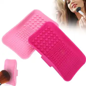 

2pcs Silicone Makeup Brushes Cleaning Pads Mats Cosmetic Makeup Brush Cleaners Washing Tool Make Up Brushes Cleaning Accessories